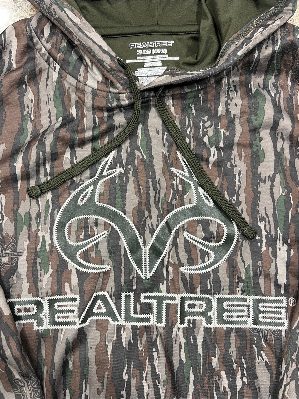 Real tree pullover hooodie classic xl 46/48 polyester mens hunting country z24